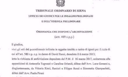Morte di David Rossi: ordinanze di archiviazione e opposizioni